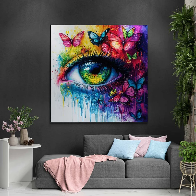 5D Diamond Painting - Schmetterlingsblick