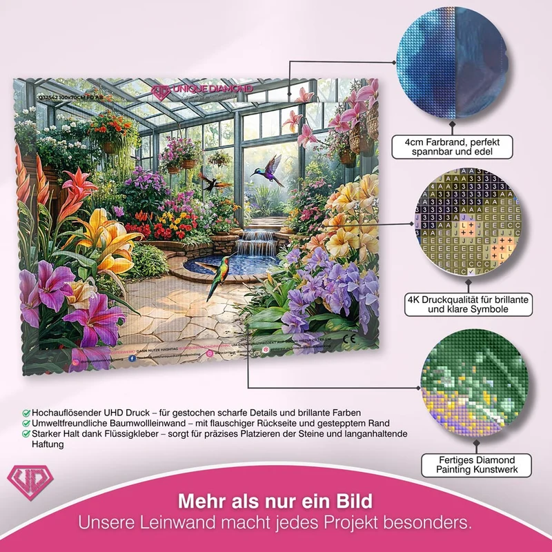 5D Diamond Painting – Das Paradies des Kolibris