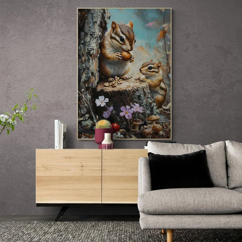 5D Diamond Painting – Die Waldfreunde