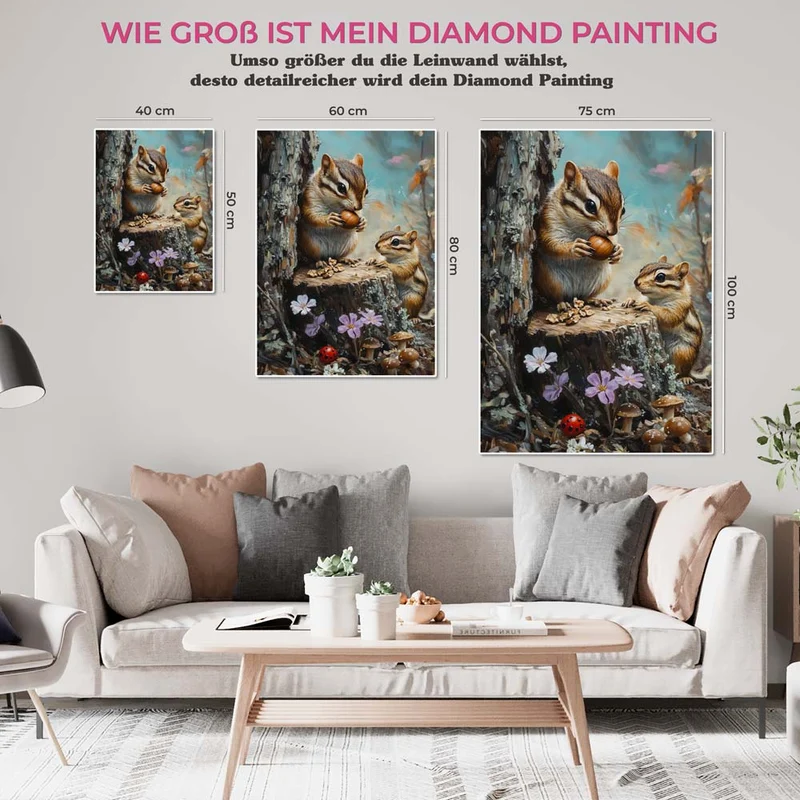 5D Diamond Painting – Die Waldfreunde