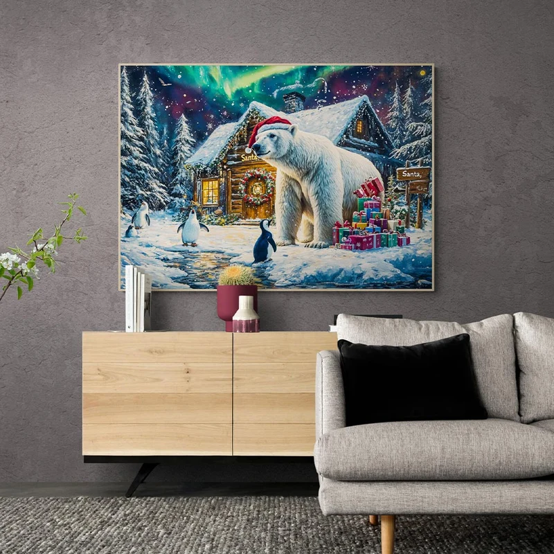 5D Diamond Painting – Der Weihnachtsbär