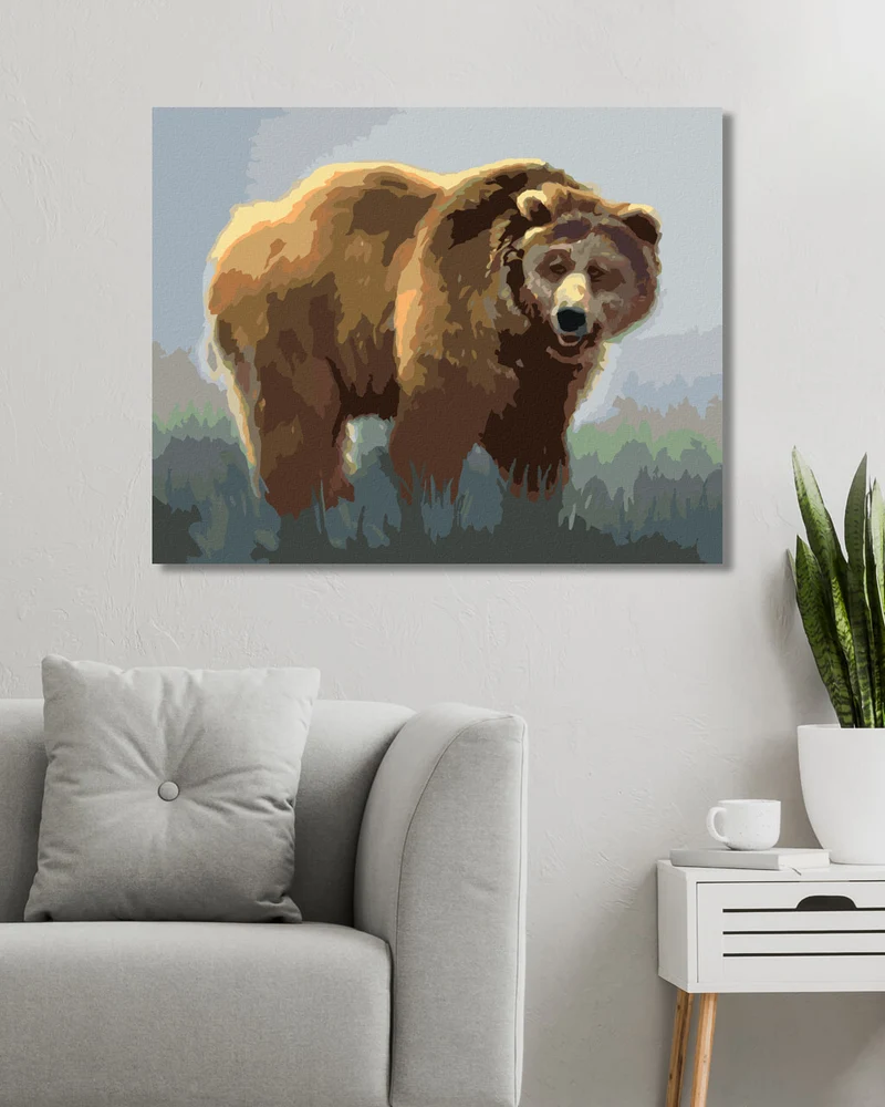 Diamond painting - BÄR IM NEBEL (D. RUSTY RUST)
