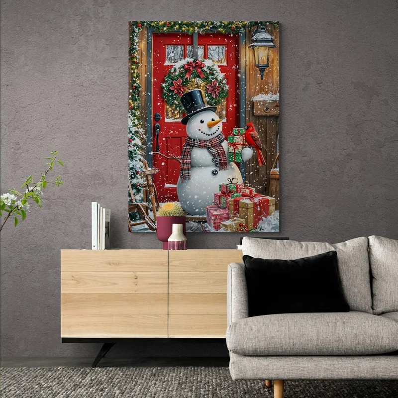 5D Diamond Painting – Winterfreude Schneemann