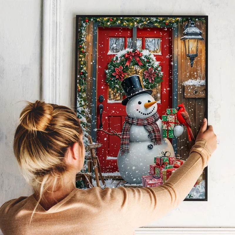 5D Diamond Painting – Winterfreude Schneemann