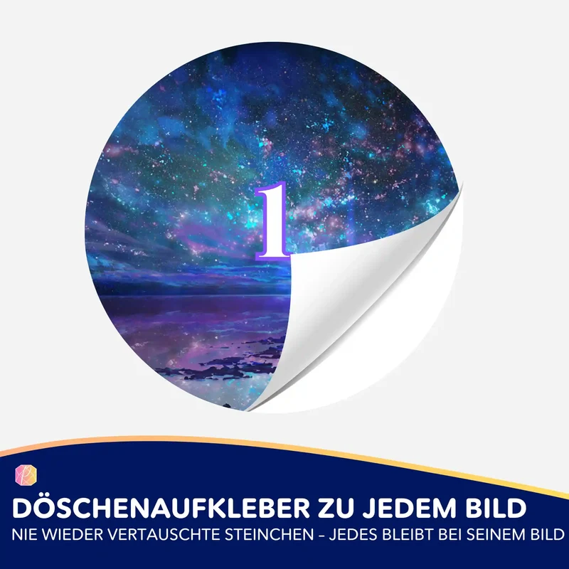 Döschenaufkleber - Ozean trifft auf Universum MINI