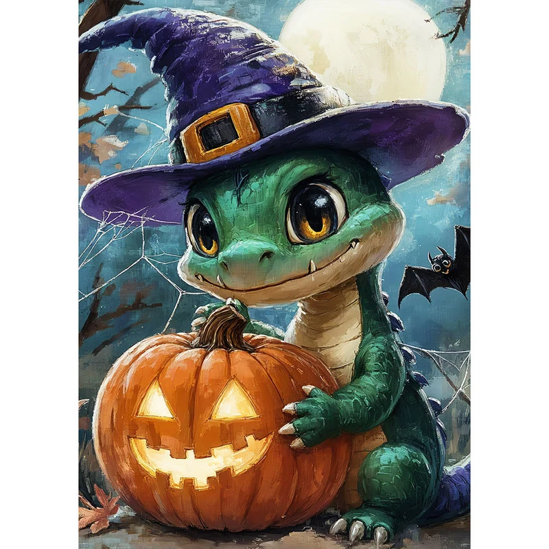 5D Diamond Painting – Der Halloween-Drache