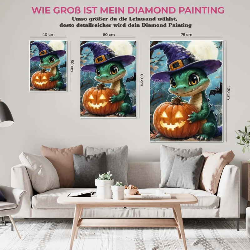 5D Diamond Painting – Der Halloween-Drache
