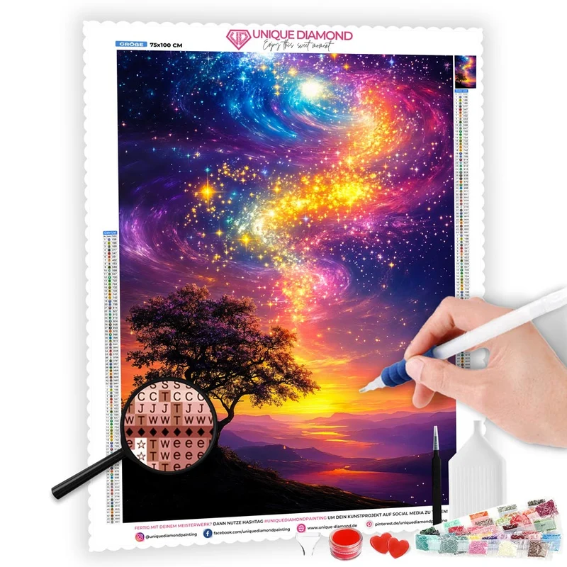 5D Diamond Painting – Der funkelnde Sternenhimmel