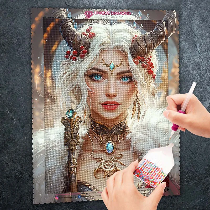 5D Diamond Painting – Eiskönigin der Magie