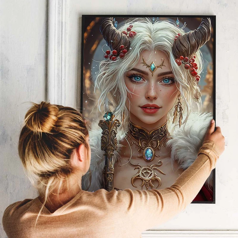 5D Diamond Painting – Eiskönigin der Magie