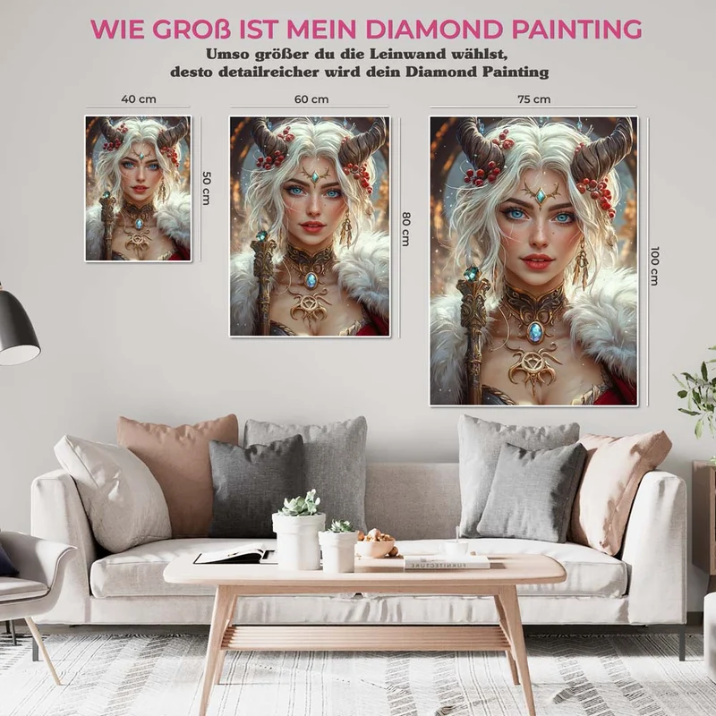 5D Diamond Painting – Eiskönigin der Magie