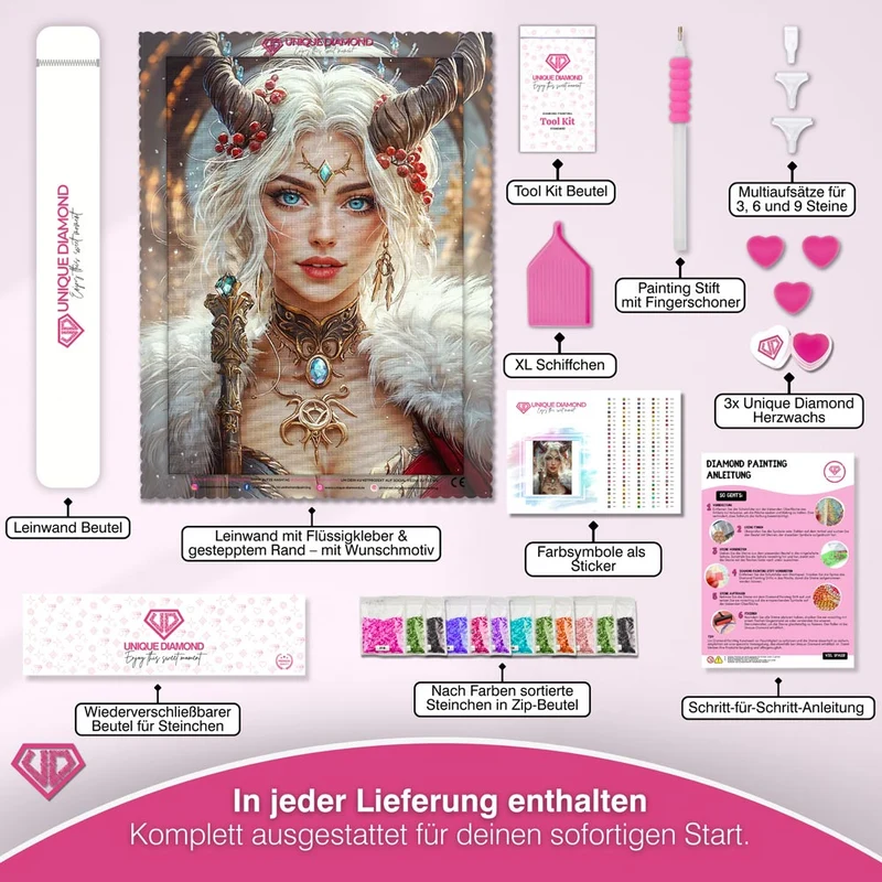5D Diamond Painting – Eiskönigin der Magie