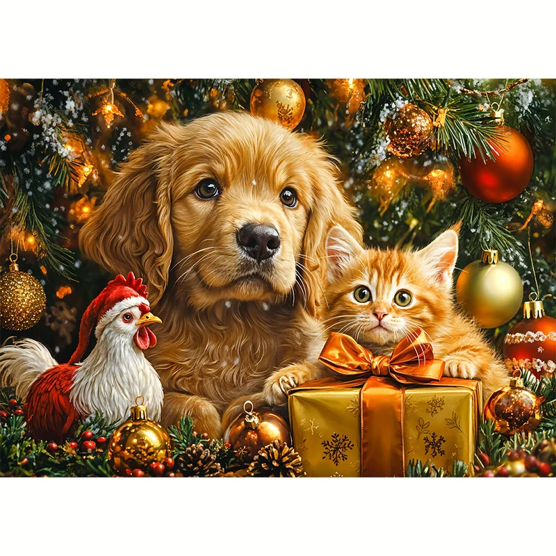 5D Diamond Painting – Weihnachtsfreunde