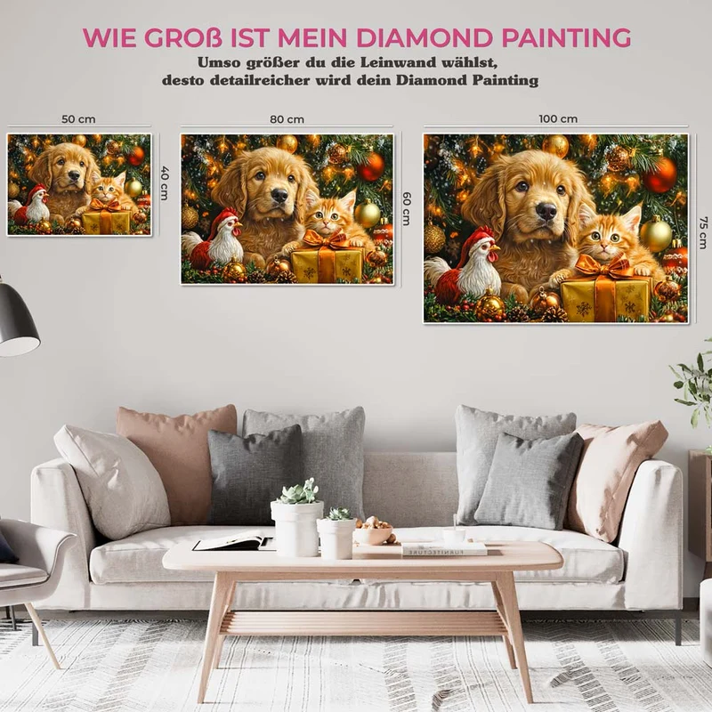 5D Diamond Painting – Weihnachtsfreunde