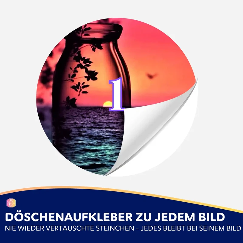 Döschenaufkleber - Roter Sonnenuntergang
