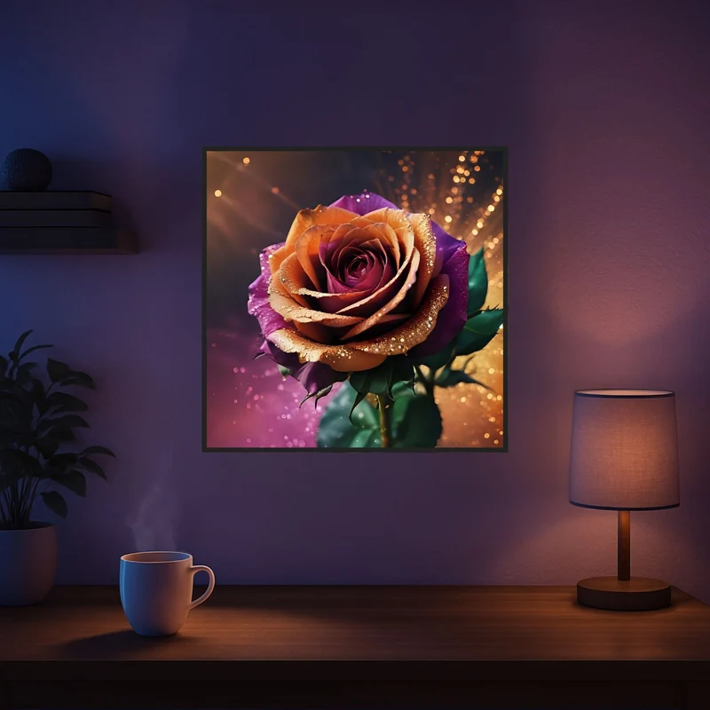 Diamond Painting - Colorful Rose