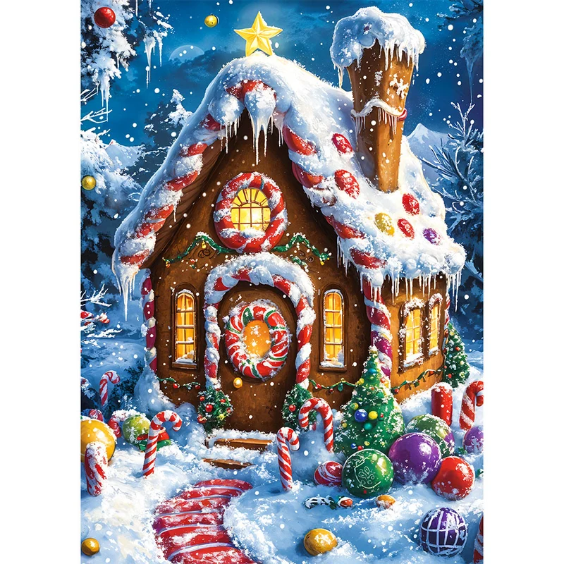 5D Diamond Painting – Das Lebkuchenhaus