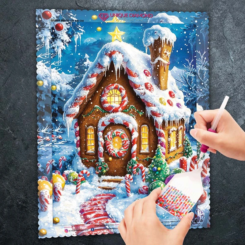 5D Diamond Painting – Das Lebkuchenhaus
