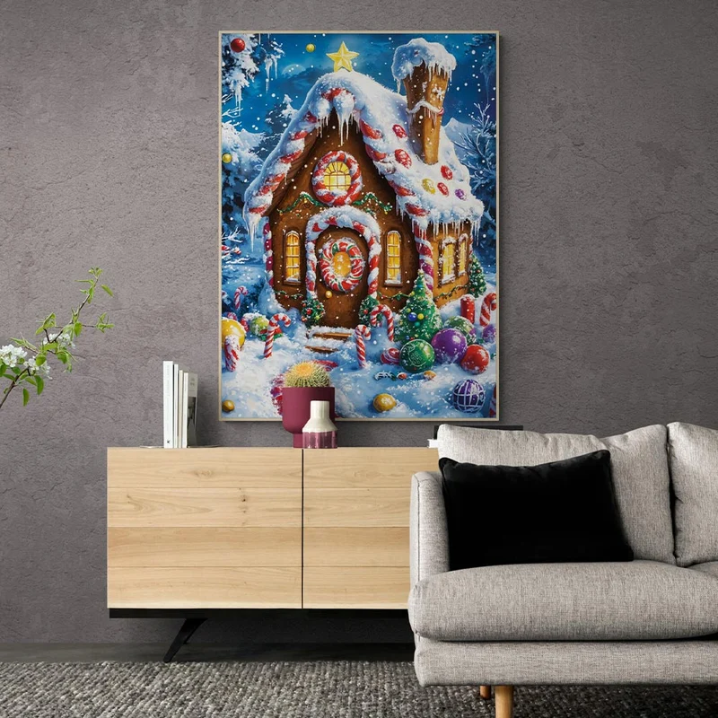 5D Diamond Painting – Das Lebkuchenhaus