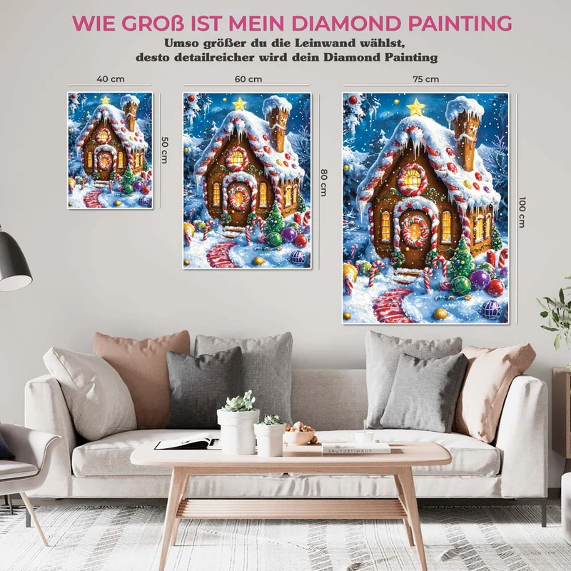 5D Diamond Painting – Das Lebkuchenhaus