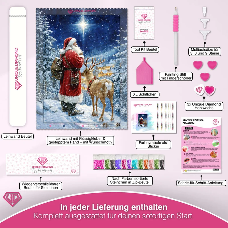 5D Diamond Painting – Der Weihnachtsstern