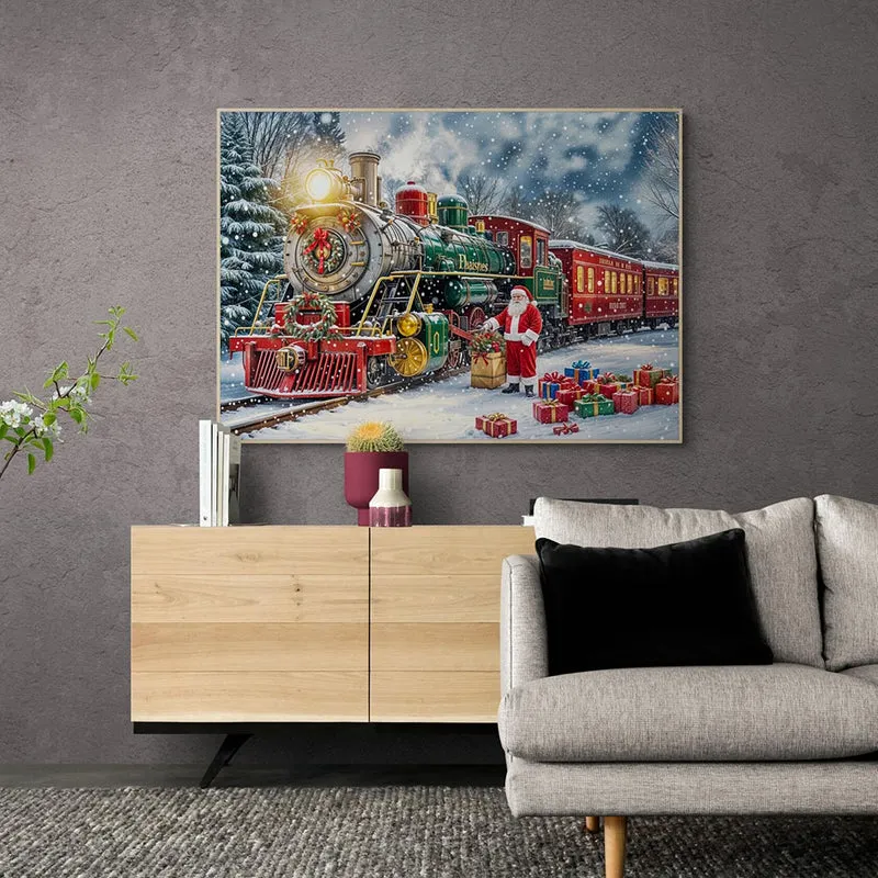 5D Diamond Painting – Die Weihnachtsbahn