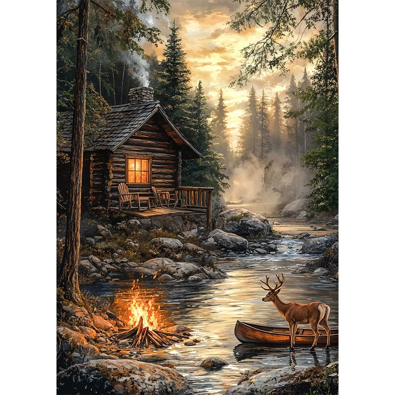 5D Diamond Painting – Die stille Zuflucht