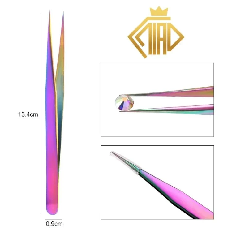 Pinzette Metall gerade oder gebogen - Diamond Painting