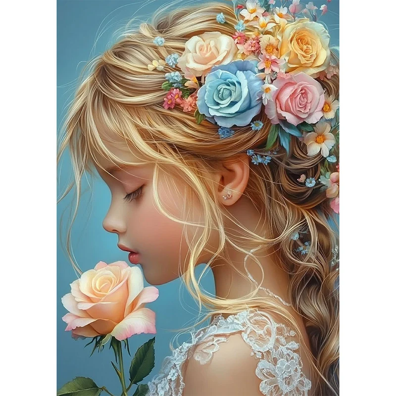 5D Diamond Paintin – Elysas Blumenpoesie