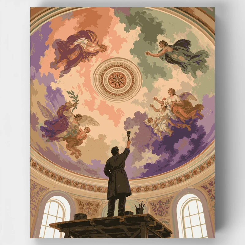 Fresco Painter's Dome - Paint by Numbers Kit