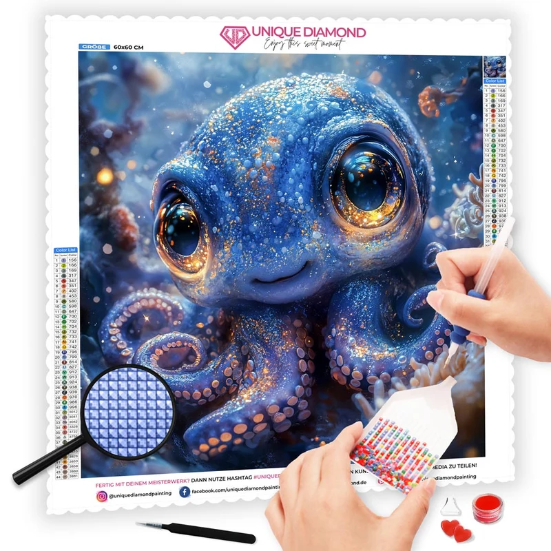 5D Diamond Painting – Ozeanleuchtling