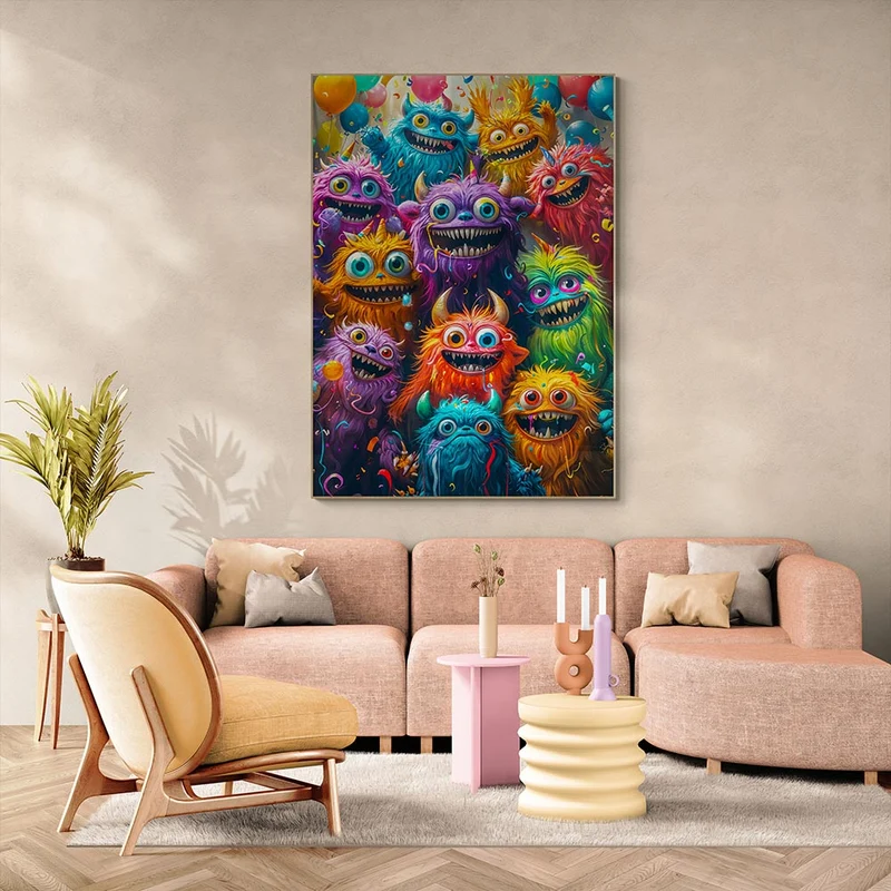 5D Diamond Painting – Monster-Party