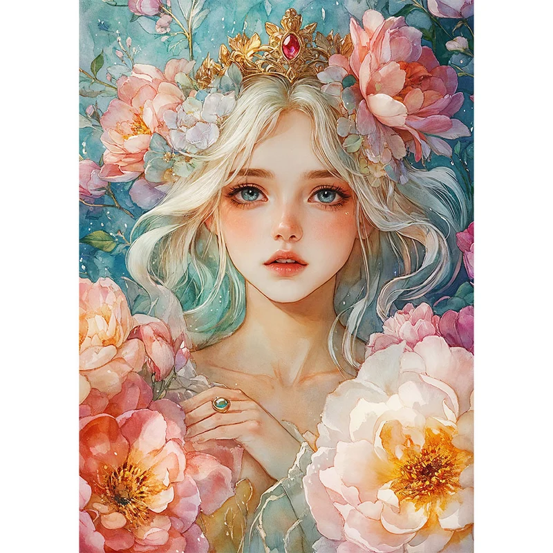 5D Diamond Painting – Königin der Blüten