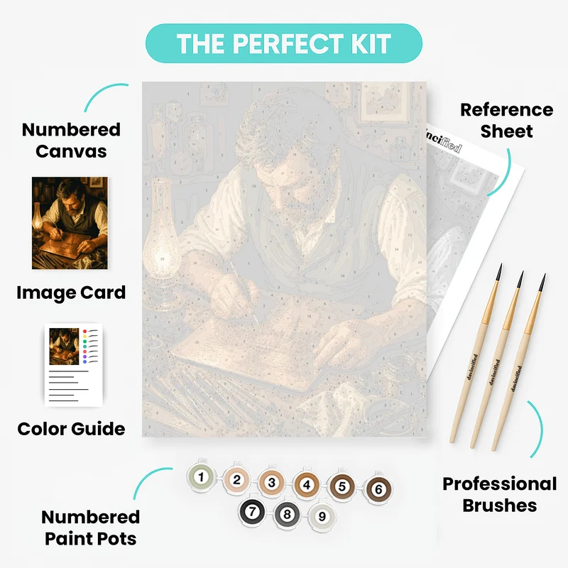 Copper Plate Engraver - Paint by Numbers Kit