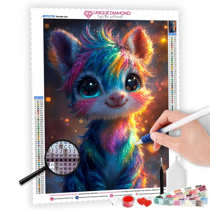 5D Diamond Painting – Regenbogen Lumino