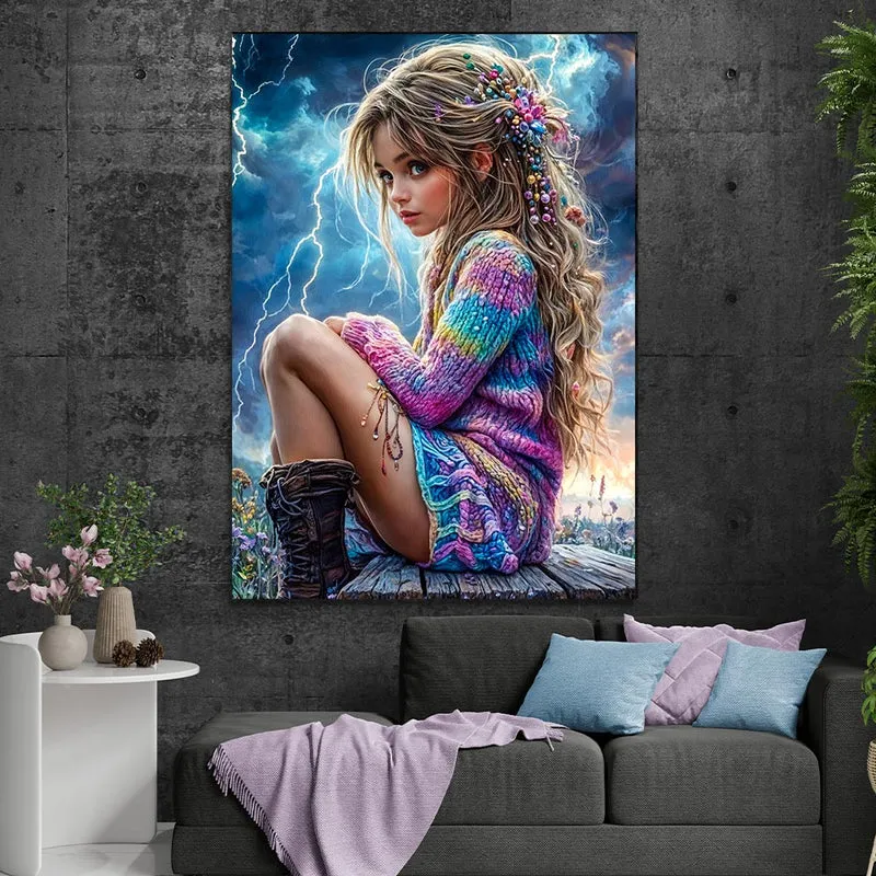 5D Diamond Painting – Sturmprinzessin