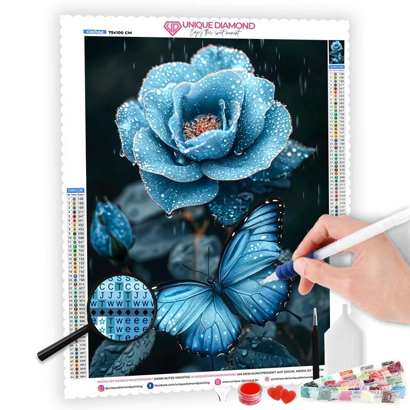 5D Diamond Painting – Regenkönigin