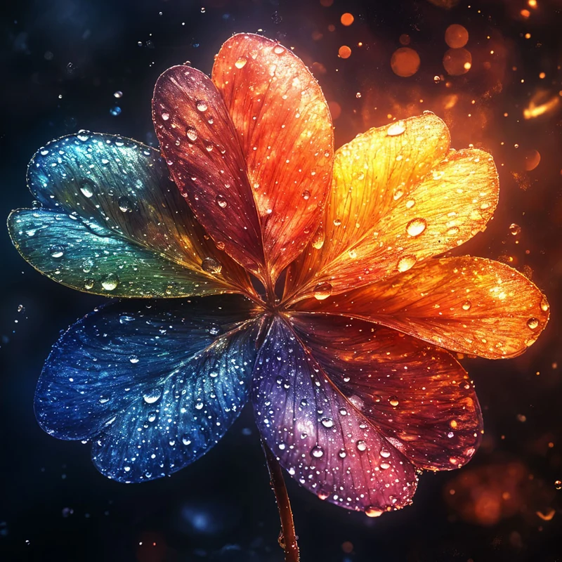 5D Diamond Painting – Regenbogentau