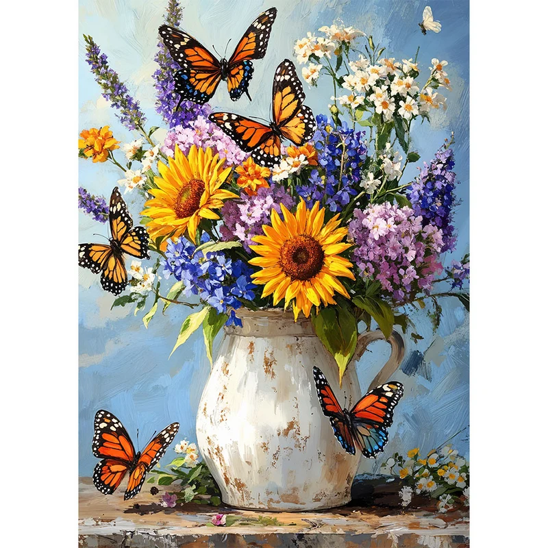 5D Diamond Painting – Blühender Monarch
