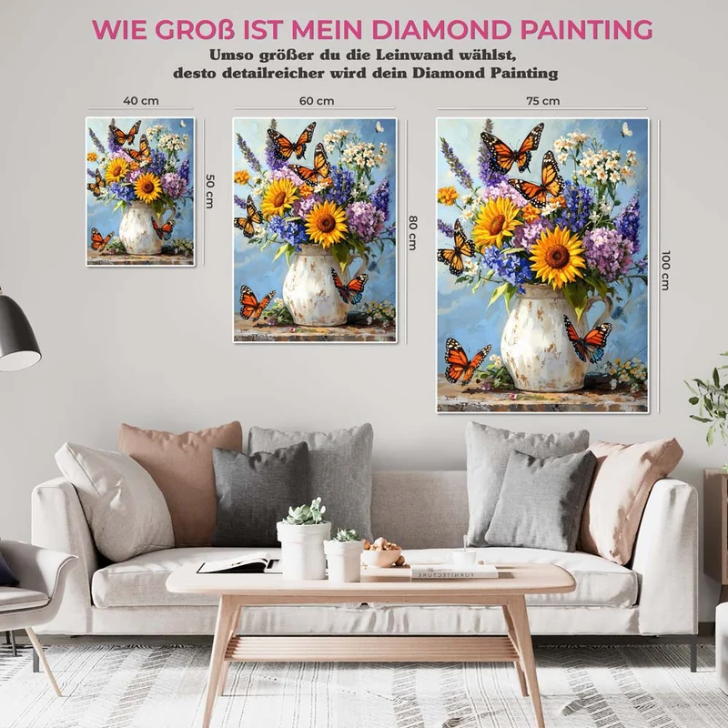 5D Diamond Painting – Blühender Monarch