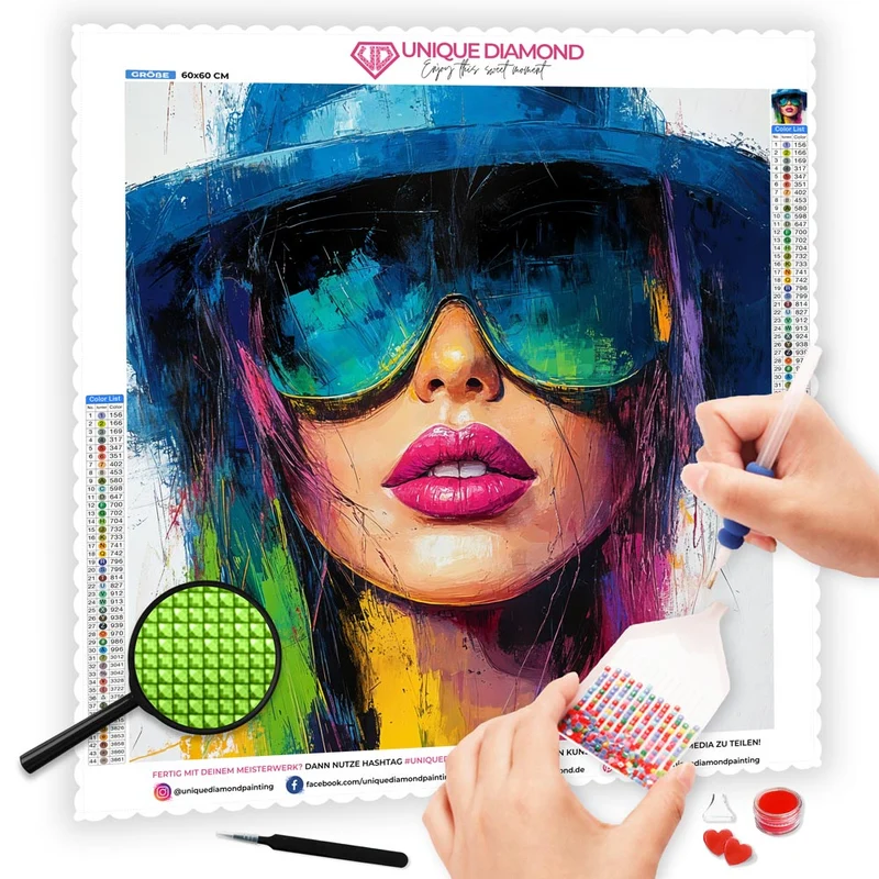 5D Diamond Painting – Neon Reflection