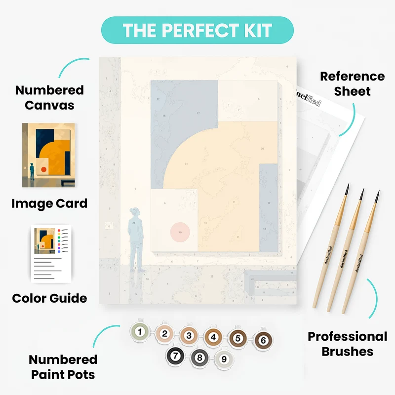 Gallery Wall Study - Paint by Numbers Kit