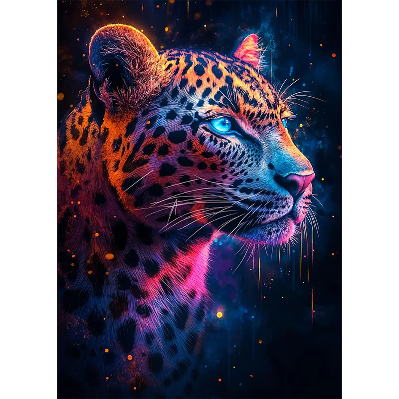 5D Diamond Painting – Neonleopard