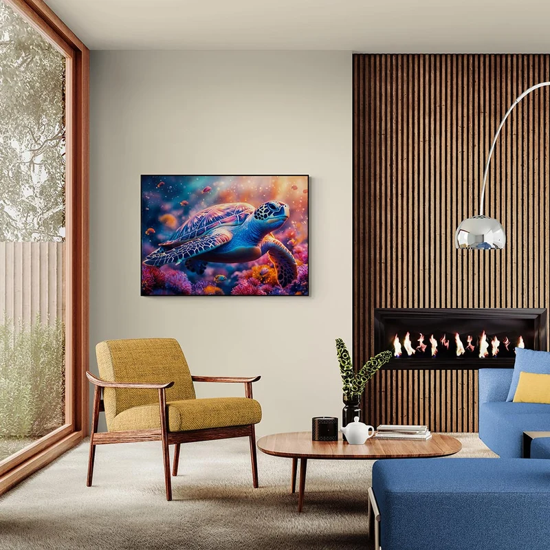 5D Diamond Painting – Strahlende Meeresschildkröte