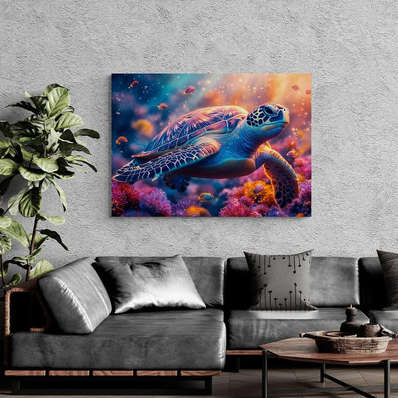 5D Diamond Painting – Strahlende Meeresschildkröte