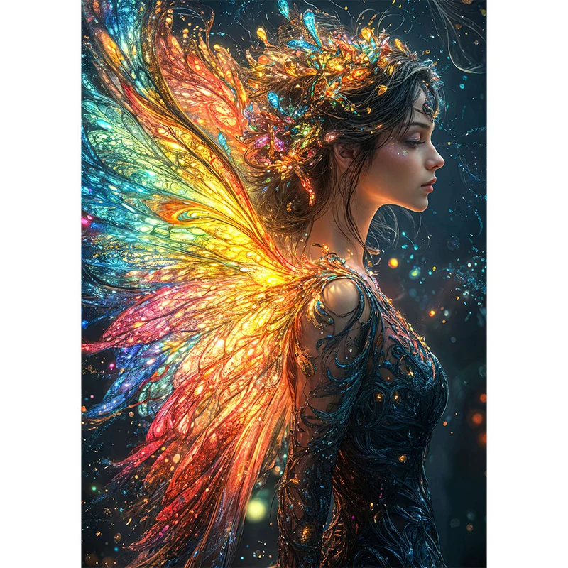 5D Diamond Painting – Leuchtende Elfenpracht