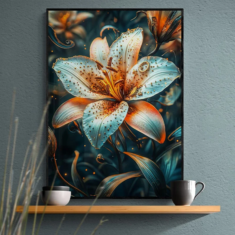 5D Diamond Painting – Verzauberte Glitzerblume