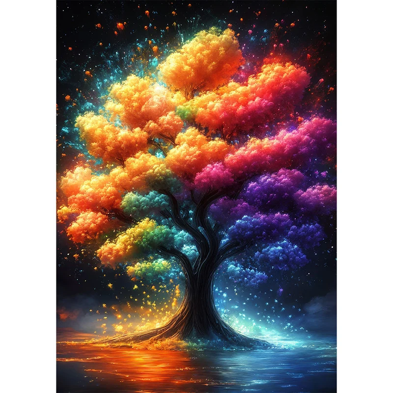 5D Diamond Painting – Regenbogenbaum