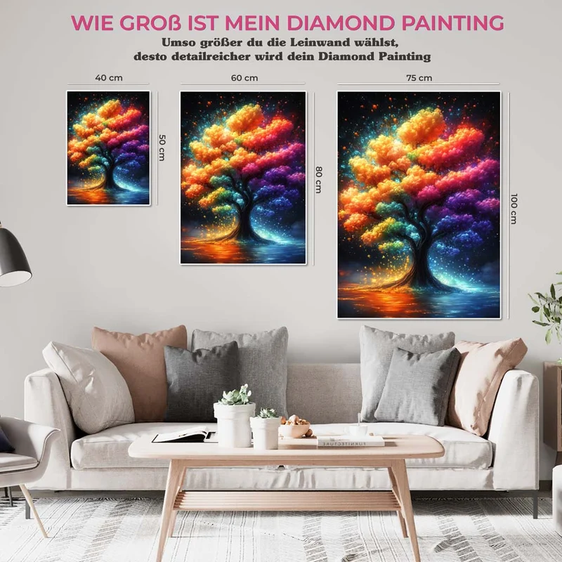 5D Diamond Painting – Regenbogenbaum