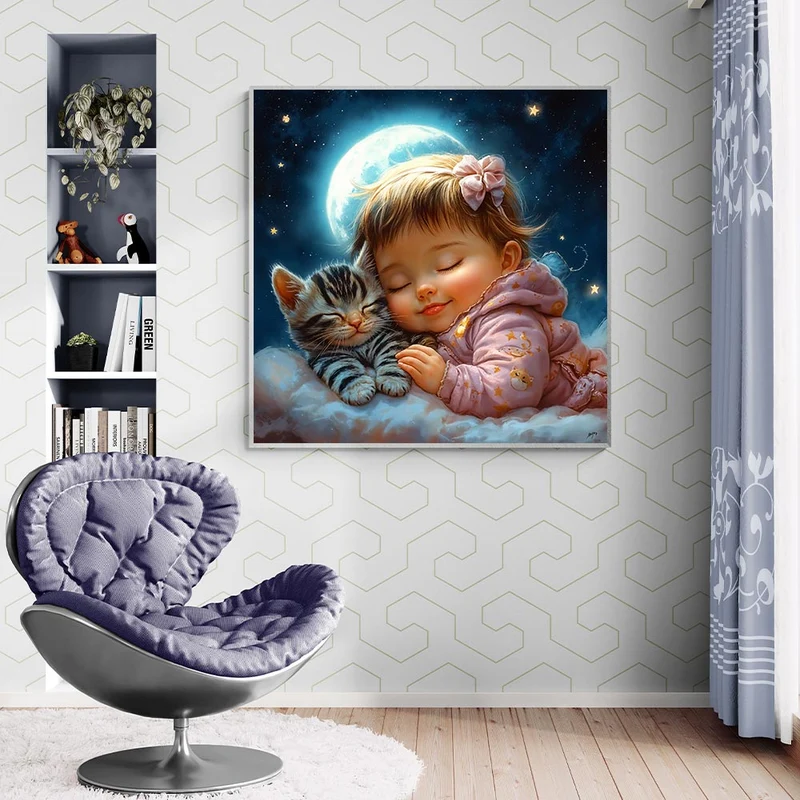 5D Diamond Painting – Schlafende Sternenkinder